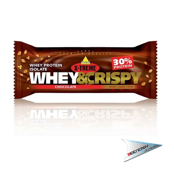 Inkospor-WHEY & CRISPY (Confezione 25 barrette da 50 gr)   Cioccolato  